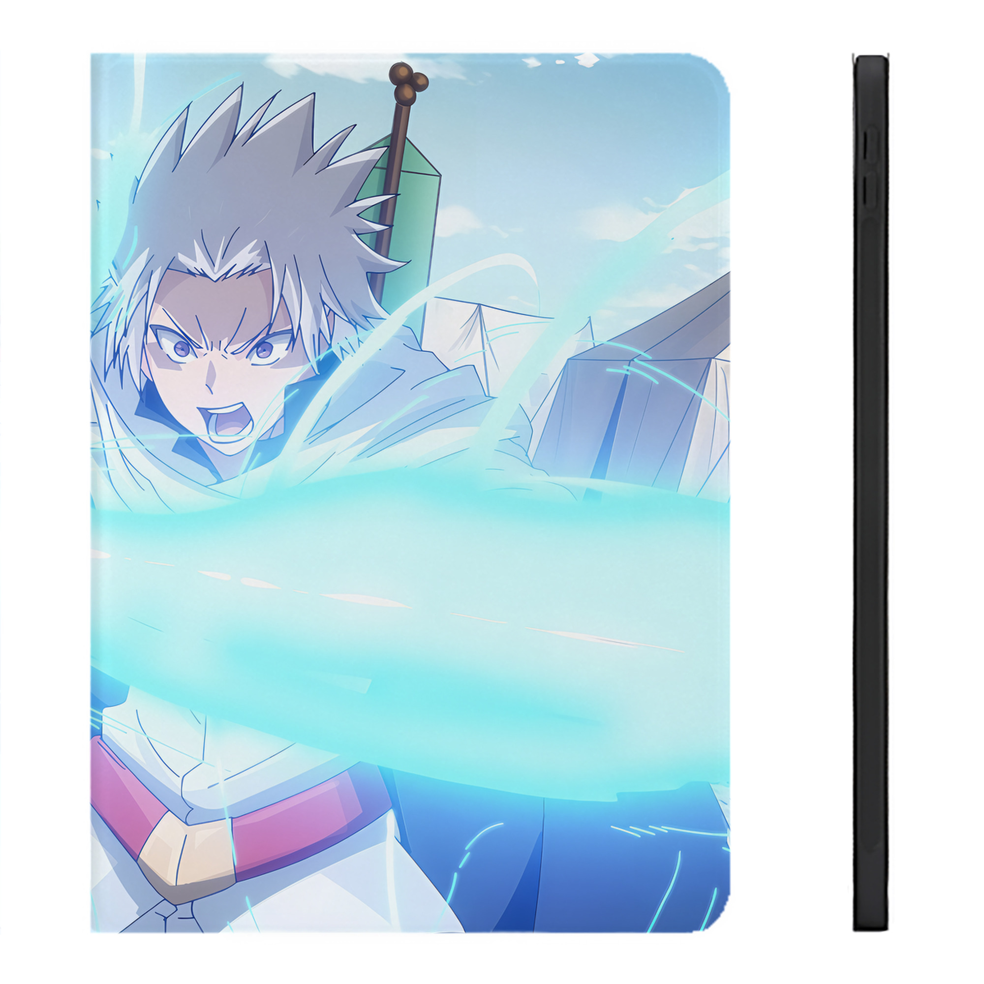 （画像用） 転スラ Regarding Reincarnated to Slime IPadケース ペンホルダー付き ブックスタイルデザイン